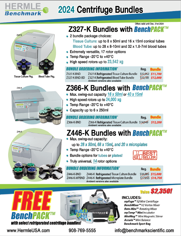 Save with Special Deals on Hermle Centrifuge Bundles