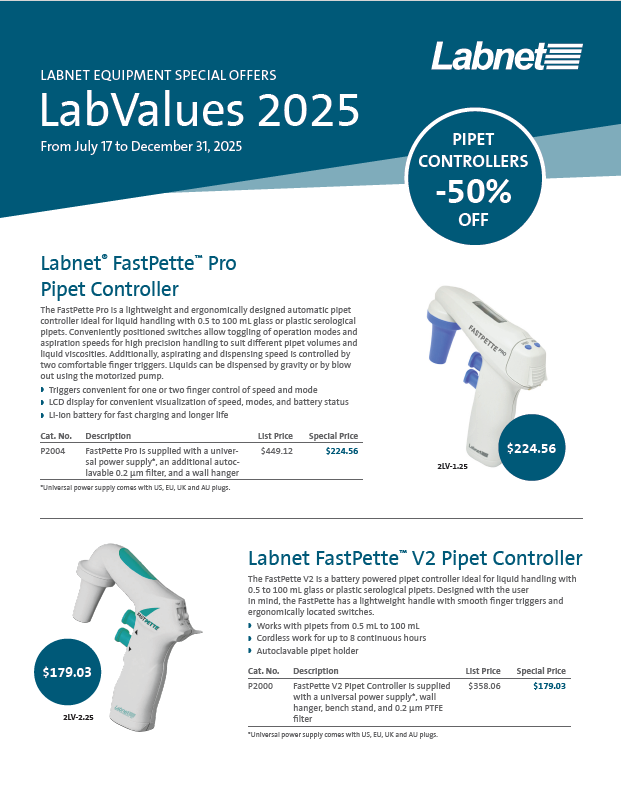 Save with these Labnet Equipment Special Offers