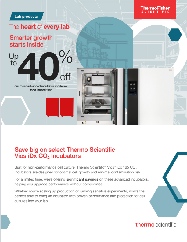 Save Up to 40% on CO2 Incubators