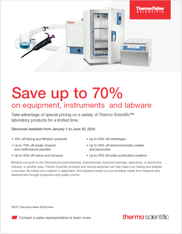 Save Up to 70% on Equipment, Instruments, and Labware