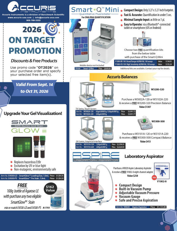 Receive Special Savings on Featured Products with Benchmark