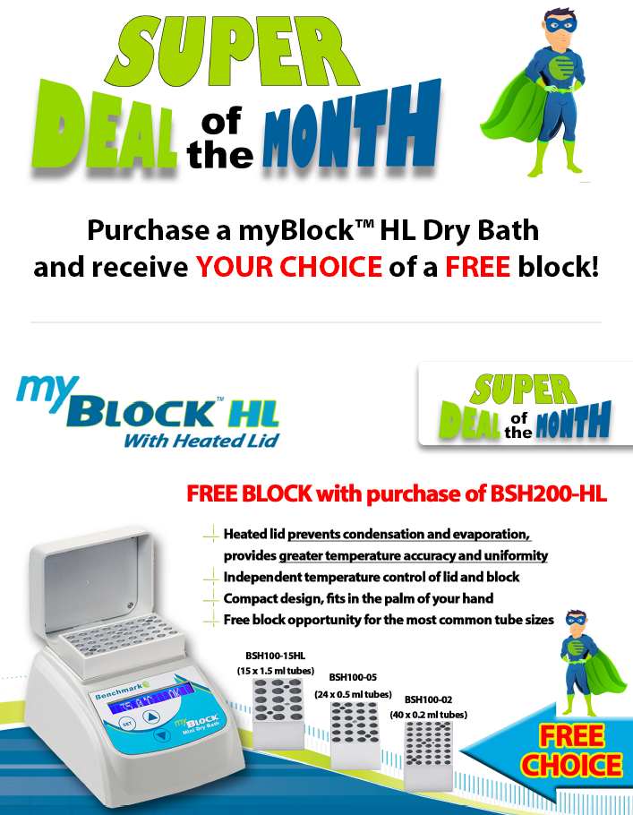Benchmark Scientific Inc | Purchase a myBlock HL Dry Bath and Receive Your Choice of a Free Block | Promotion